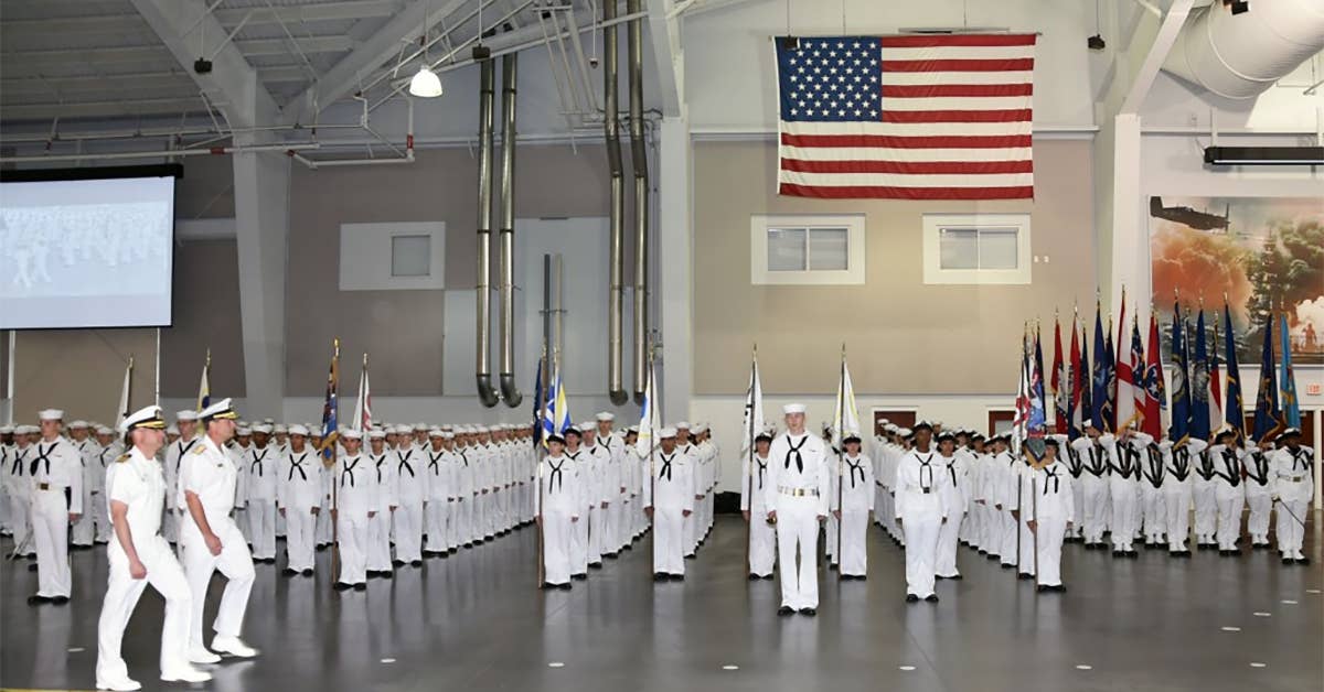 US Navy recruits graduate, June 30, 2017. (Photo from US Navy)