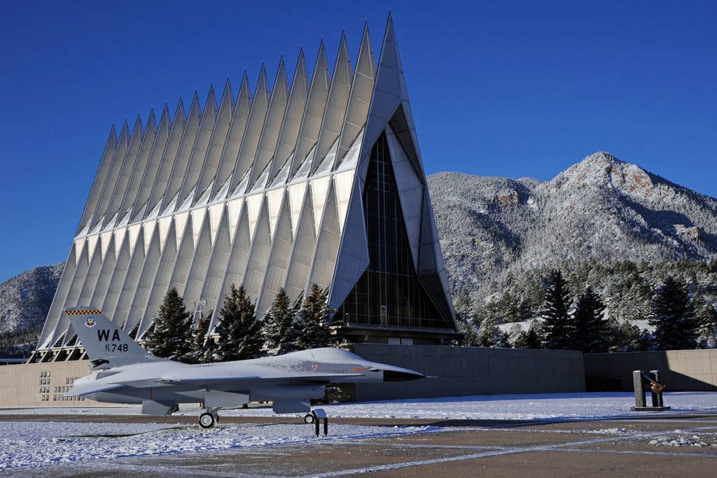 Air Force Academy Chapel in the winter (U.S. Air Force photo by Mike Kaplan)