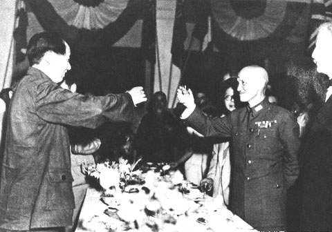 Mao Zedong and Chiang Kai-shek