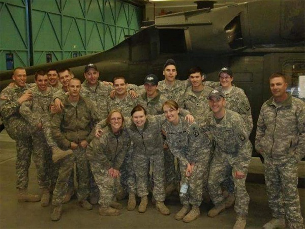 Pvt. Shelton's unit in Afghanistan. (Image via WTHR 13 Investigates)