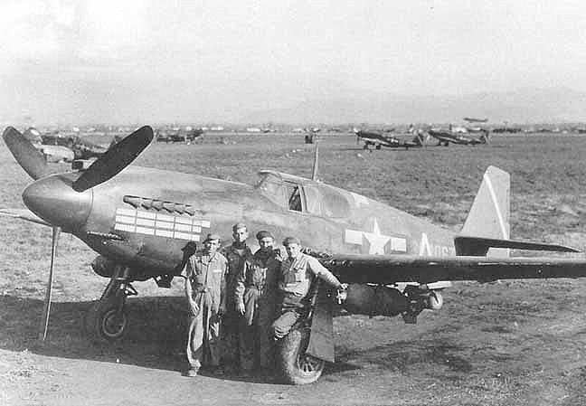  This photo shows one of the 177 A-36s lost to enemy action during World War II.
