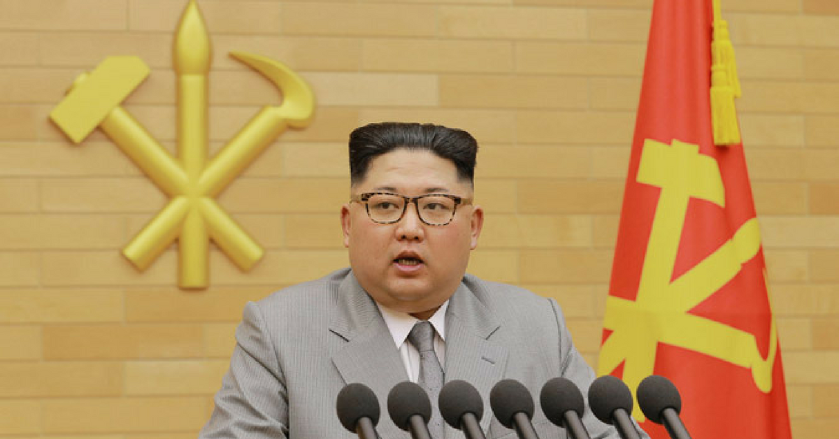 Kim Jong Un New Years speech (Image KCNA)