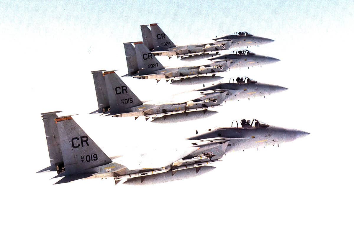 F-15Cs of the 32d Tactical Fighter Squadron (Image from U.S. Air Force)