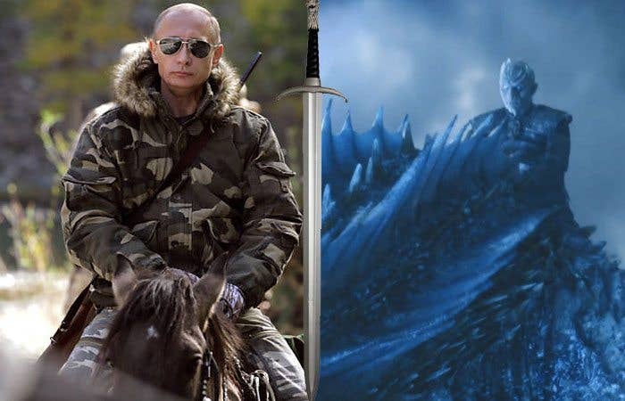 Putin would probably ride a dragon into battle shirtless or something equally douchey though...