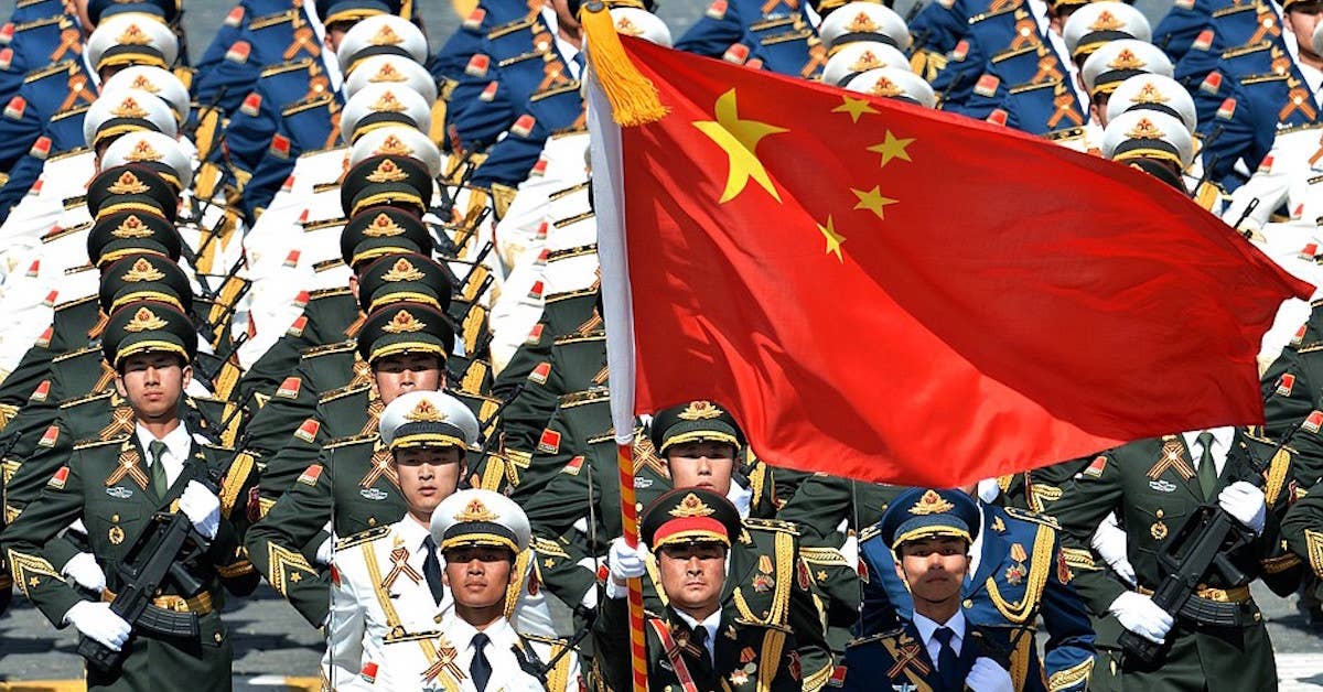 Chinese People's Liberation Army during the Moscow Victory Day Parade.