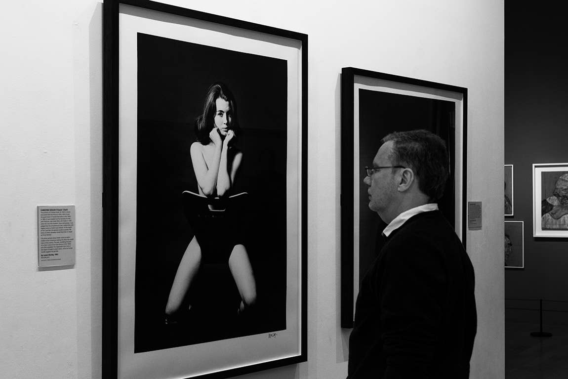 The iconic photo of Christine Keeler. (Image from Flickr user hydRometra)