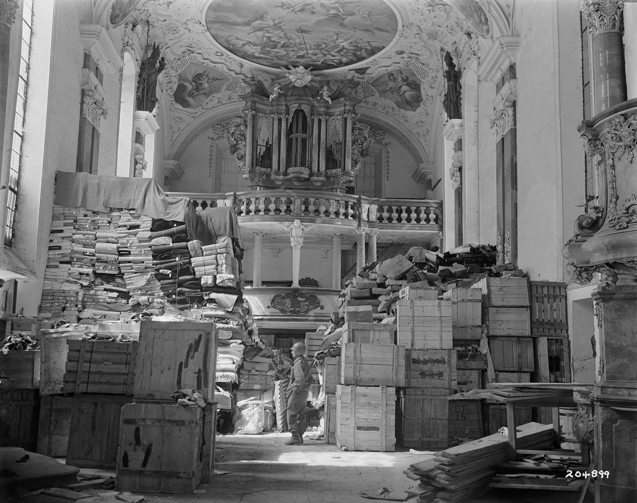 Art looted by the Nazis during World War II. (U.S. Army photo)