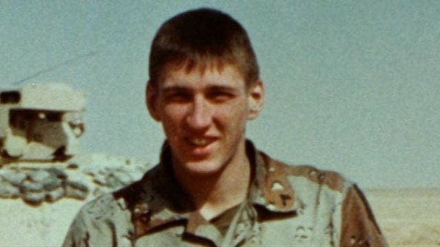 McVeigh serving in the Army during Desert Storm.