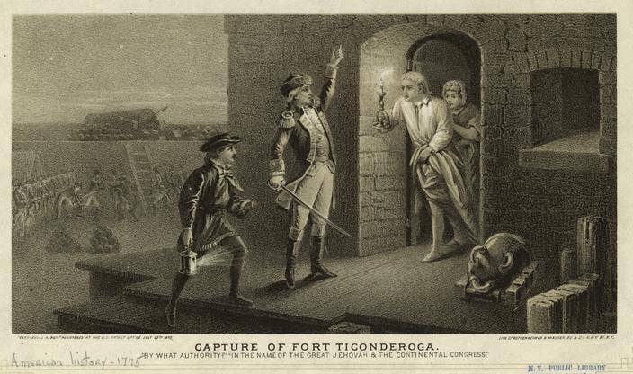 capture of fort ticonderoga
