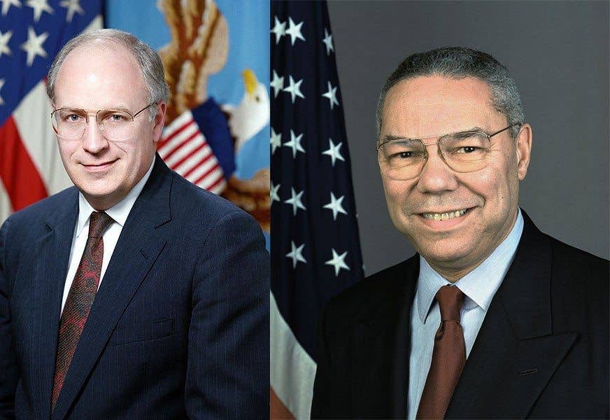 Fun Fact: Colin Powell and Dick Cheney have also shared the same pair of glasses for the last 30 years.