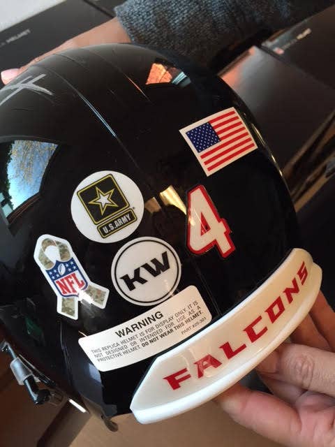 The Atlanta Falcons honored 63 fallen heroes and recognized their surviving families at their Salute to Service game in Atlanta. (Photo credit: Tragedy Assistance Program for Survivors)