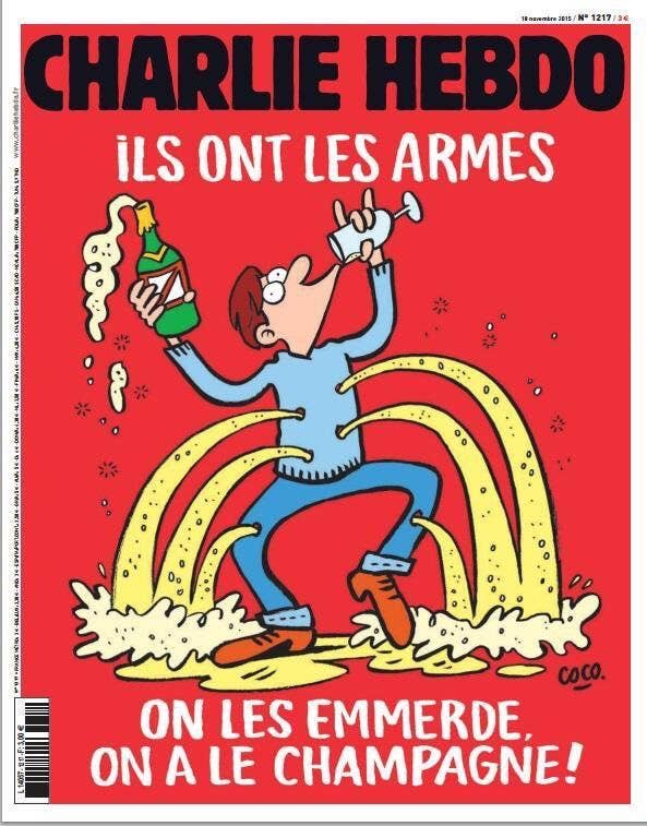 Paris-based &#8216;Charlie Hebdo&#8217; magazine has a new cover taunting ISIS