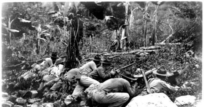 U.S. Marines in the occupation of Haiti in 1915.