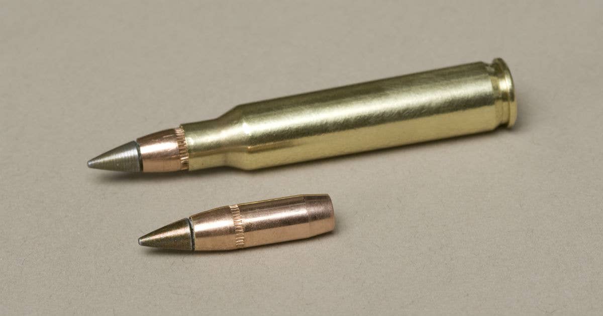 The 5.56mm M855A1 Enhanced Performance Round. (U.S. Army photo from Todd Mozes)
