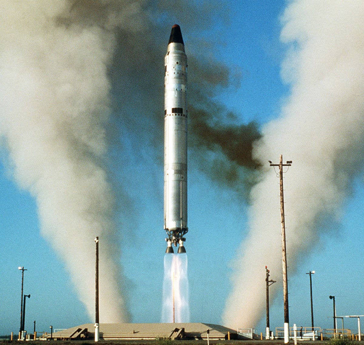 Launch of a Titan II missile. Photo courtesy of USAF.