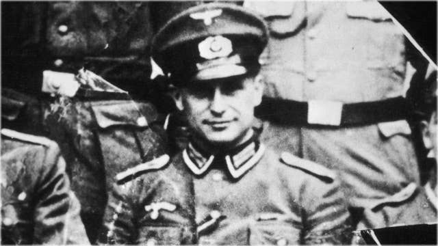 German SS officer and Nazi war criminal Klaus Barbie (1913 - 1991) in army NCO uniform, 1944.