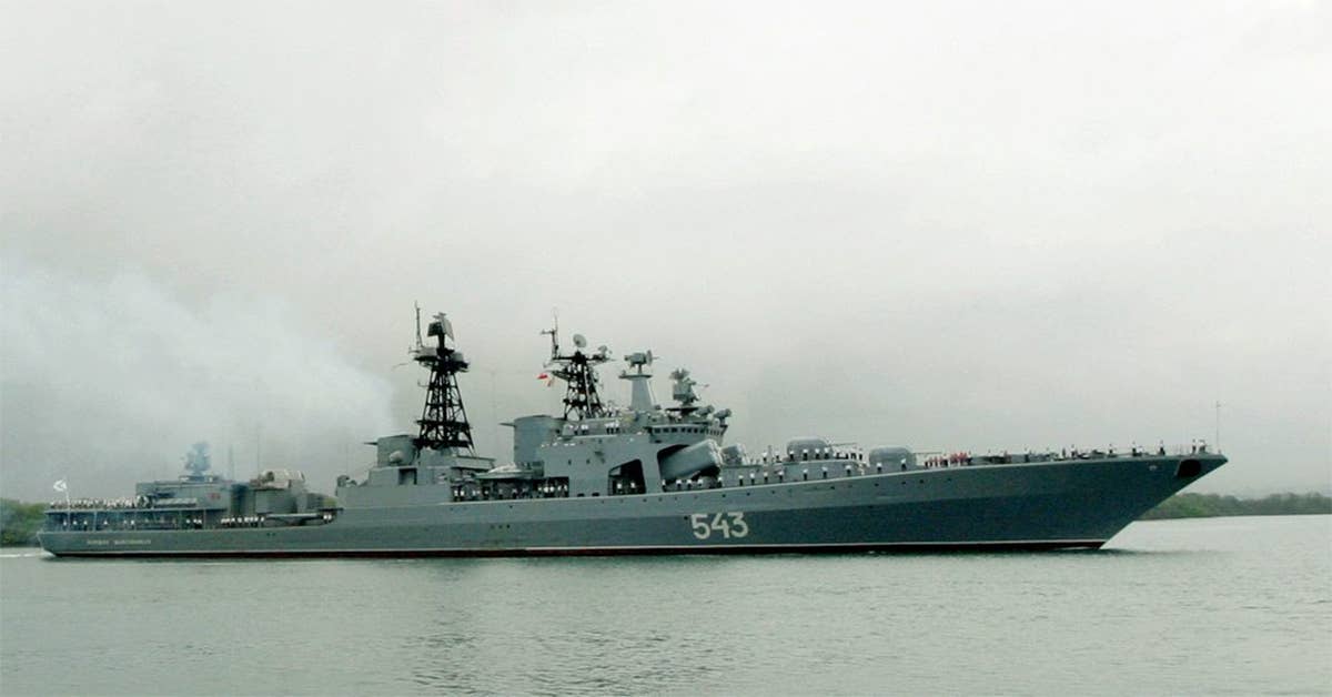russian destroyer
