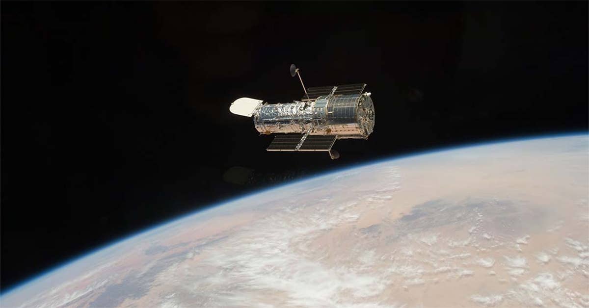 The Hubble Space Telescope in orbit. Photo from NASA.