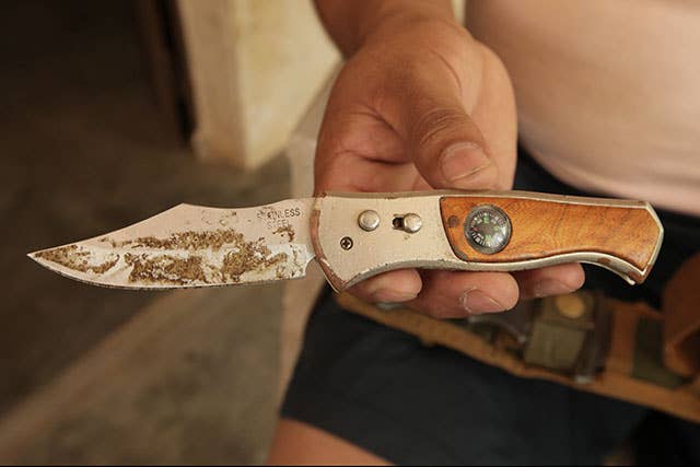 Toloza's knife in 2014.