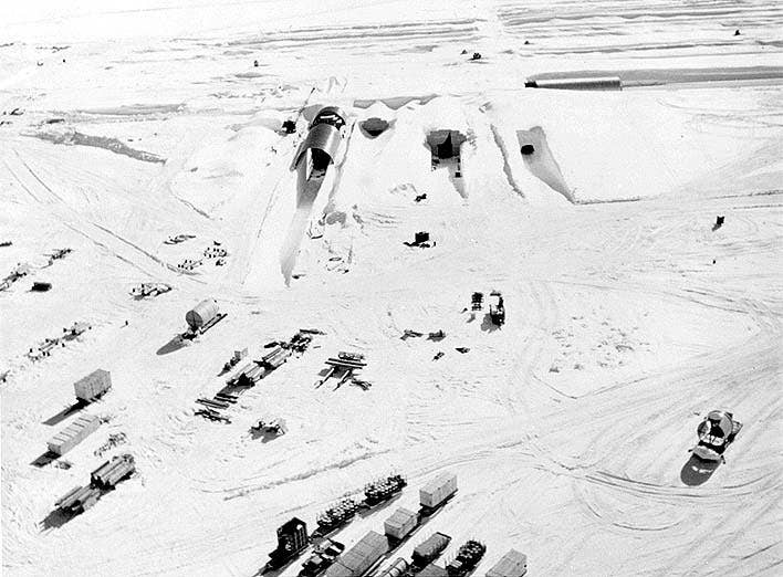 The entrances to Camp Century's nuclear reactor. (Photo: U.S. Army)
