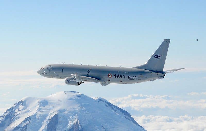 Boeing P-8I of the Indian Navy (Image from Indian Navy)