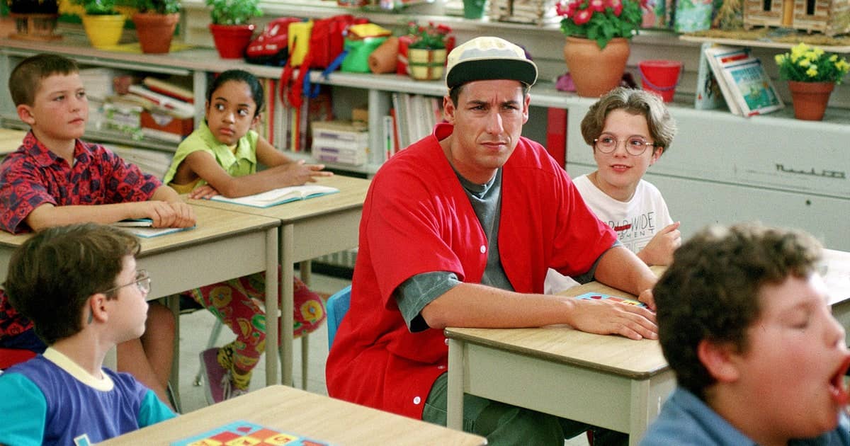 Trying to understand something brand new with your new classmates. (Image from Universal Pictures' Billy Madison)