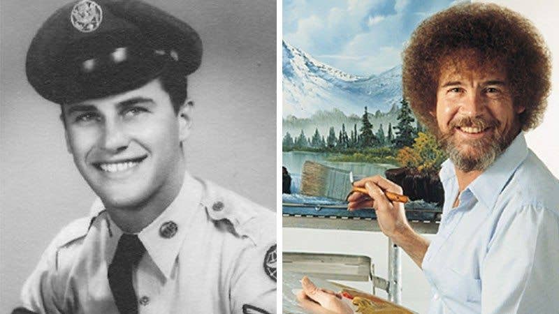 Bob Ross before and after...
