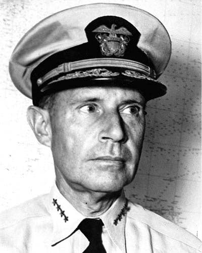Raymond A. Spruance, the victor of Midway, and commander of the American fleet during the Battle of the Philippine Sea. (U.S. Navy photo)