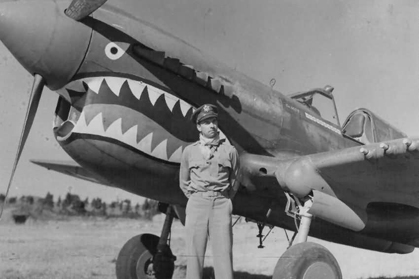 P-40 Warhawk Ace Col. Bob Scott of 23d Fighter Group during WWII. (U.S. Army photo)