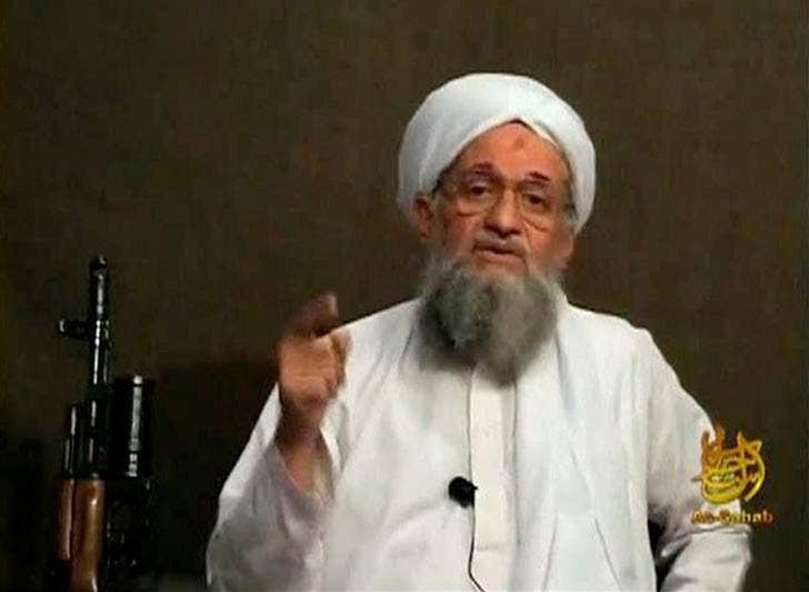 Al Qaeda's Ayman al-Zawahri in a still taken from a distributed video.