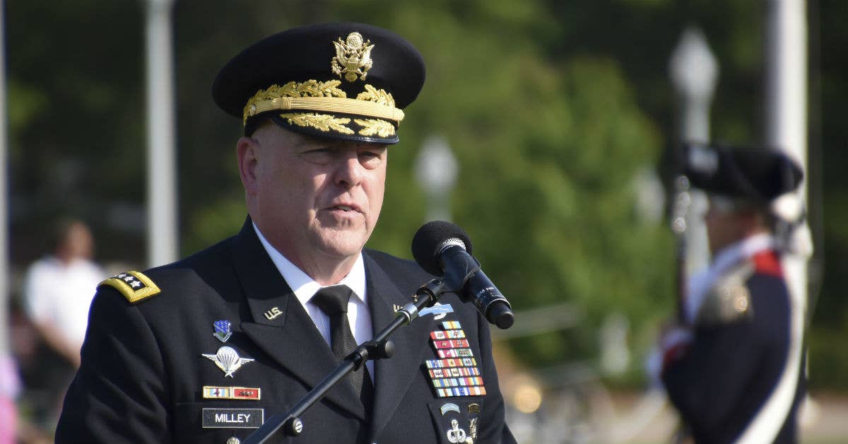 General Mark Milley. Army photo by Sgt. 1st Class Marisol Walker.