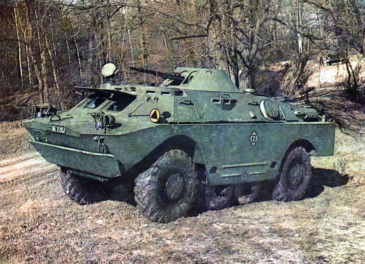 A Polish BRDM-2 with the turreted 14.5mm KPV machine gun. (Image under public domain)