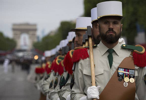 Sappers of the French Foreign Legion.