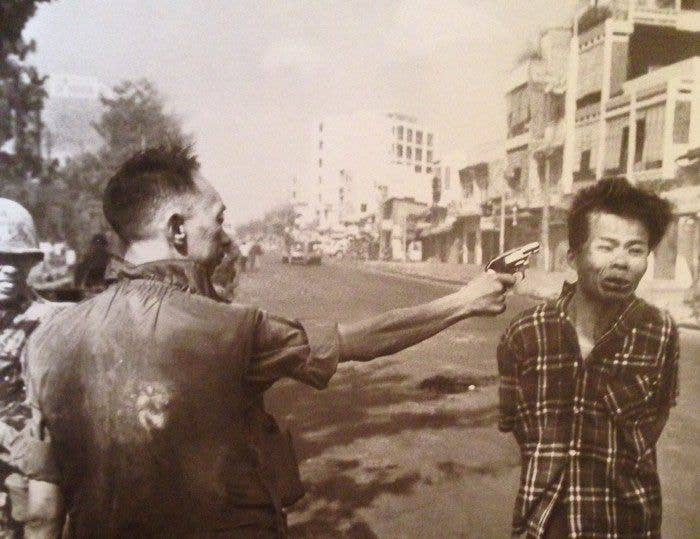 1969 - Lt. Col. Nguyen Loan summarily executes a VC prisoner on the streets of Saigon