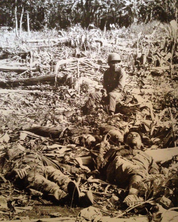 1965 - South Vietnamese casualties after a firefight with the Vietcong