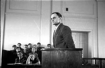 Witold Pilecki during his trial in 1948. Photo: Wikicommons