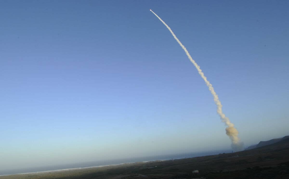 An unarmed LGM-30G Minuteman III intercontinental ballistic missile launch. USAF photo by Senior Airman Lael Huss.