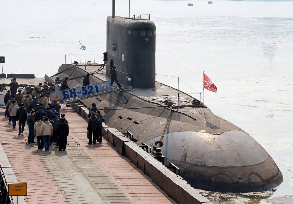 A current-generation Russian diesel submarine. Photo: Wikimedia Commons/ Russian International News Agency (RIA Novosti)