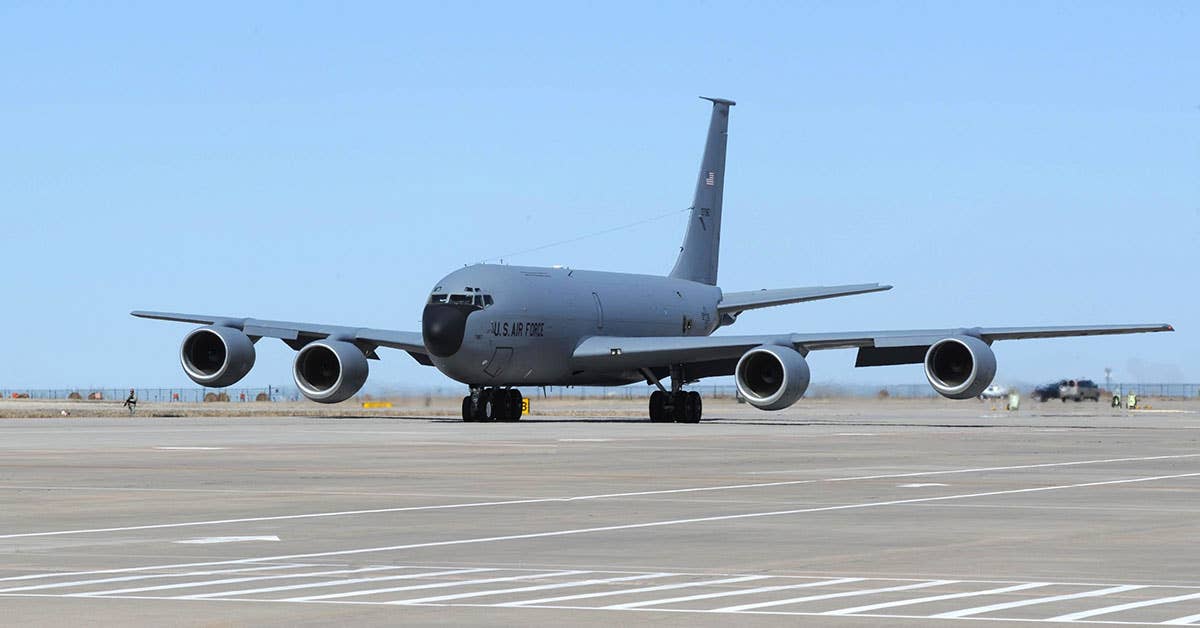 A KC-135, which is slated to be replaced by the Boeing KC-46... eventually. (U.S. Air Force photo by Senior Airman Tara Fadenrecht)