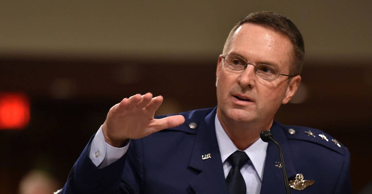 USAF Lt. Gen. Joseph Lengyel testifies before the US Senate Committee on Armed Services at a confirmation hearing for his appointment to the grade of general and to be chief of the National Guard Bureau on June 21, 2016. US Army National Guard photo by Staff Sgt. Michelle Gonzalez.