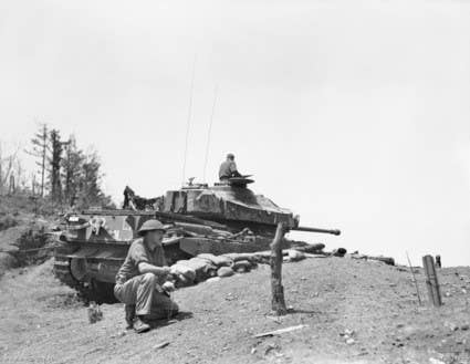 The British Centurion in Korea. (Australia War Memorial photo)