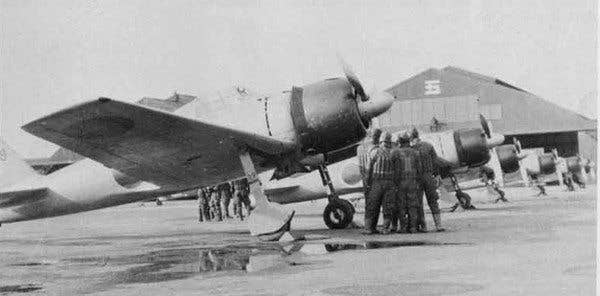 When it first was encountered in the Pacific, the A6M3 version of the Zero was given the code name 'Hap,' drawing the ire of 'Hap' Arnold. (Japanese Navy photo)
