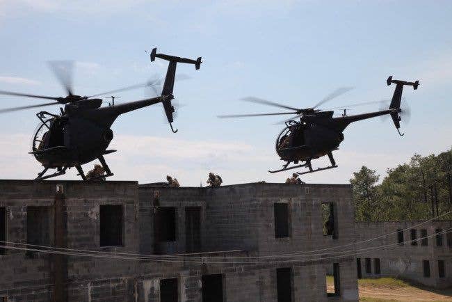 House takedown exercise with a section of Little Birds. (Photo: U.S. Army)