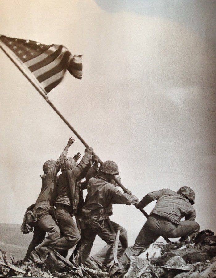 1945 - The flag raising at Iwo Jima