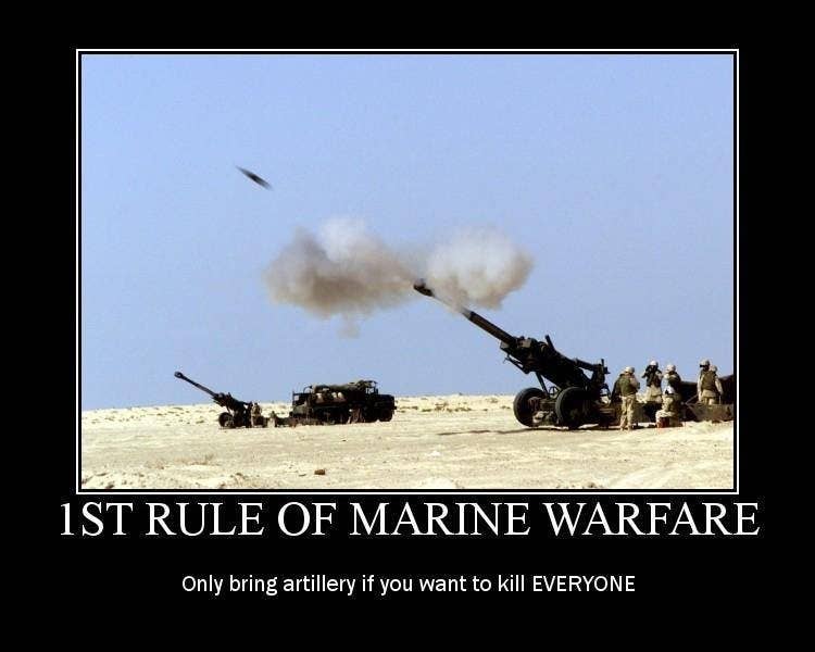 Really, wanting to kill everyone should be the threshold for bringing Marine infantry as well.
