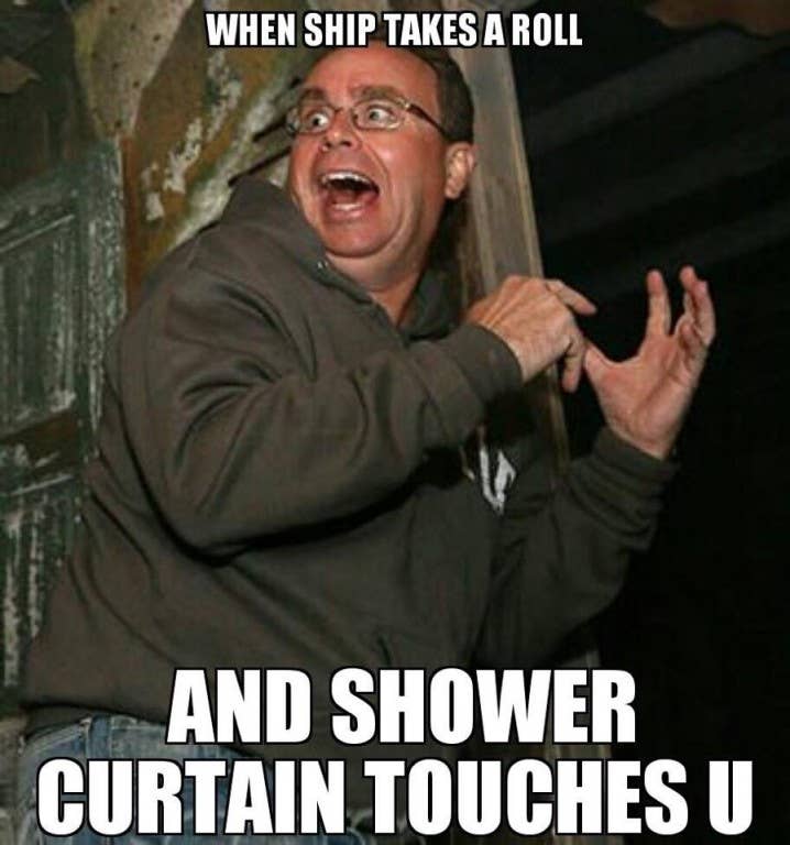 This is why he showers fully clothed.