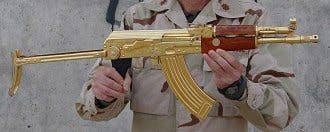 a gold ak-47