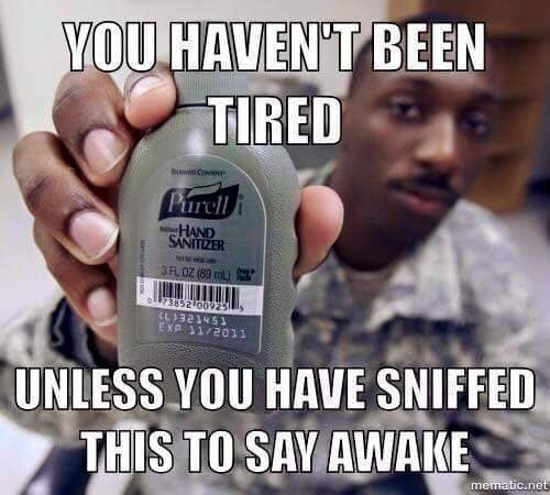 Veterans know to just mix dip with their energy drinks.