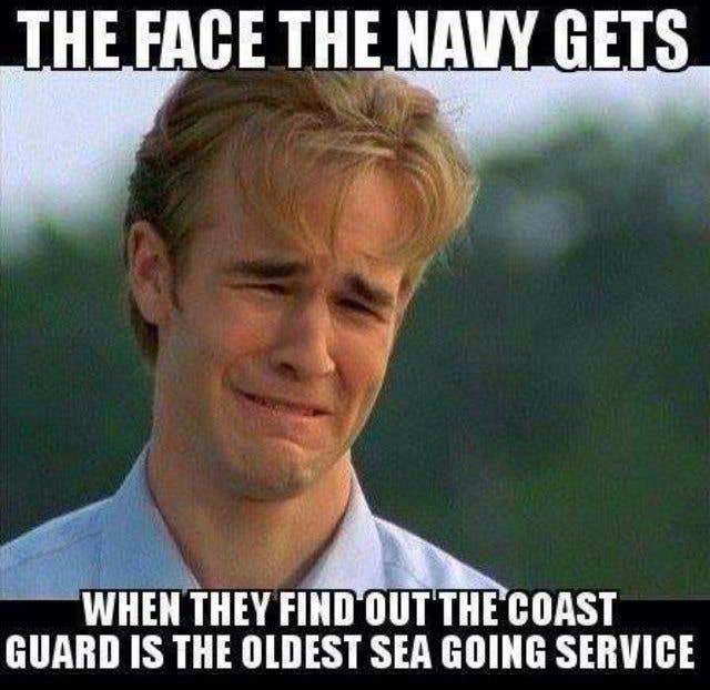 ... but the Coast Guard is the oldest! Wait, this doesn't feel like a great slam.