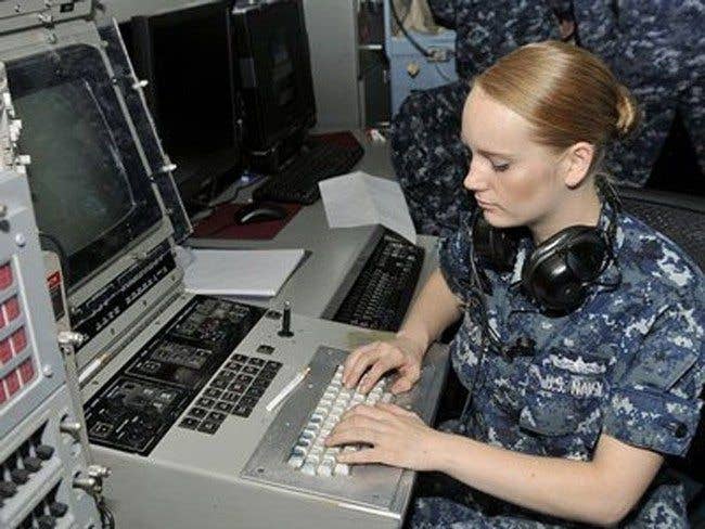 SLQ 32 electronic warfare system aboard the USS George Washington.